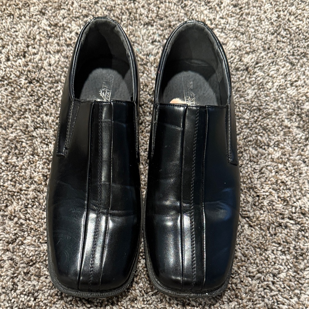 Deer Stags Black Slip-On Loafers